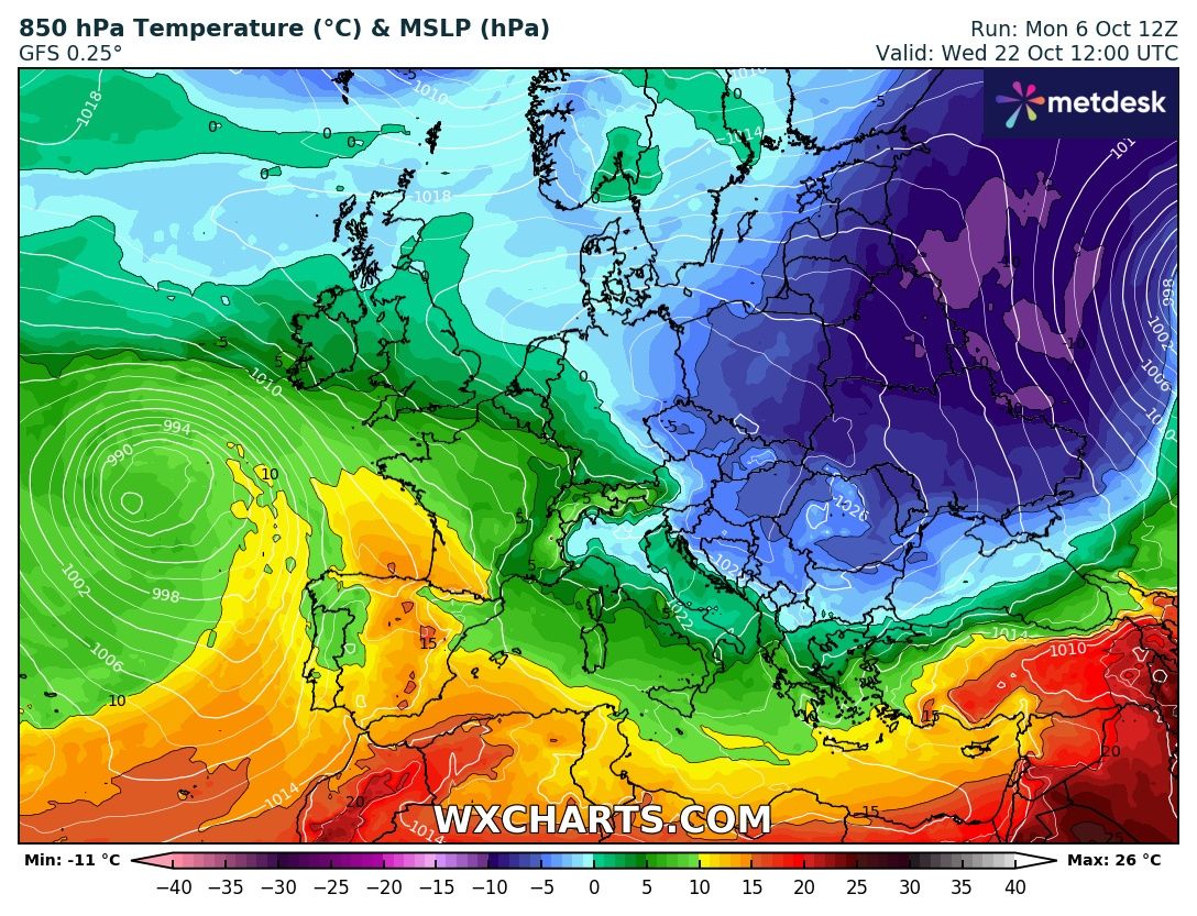 Temperature in 850hPa