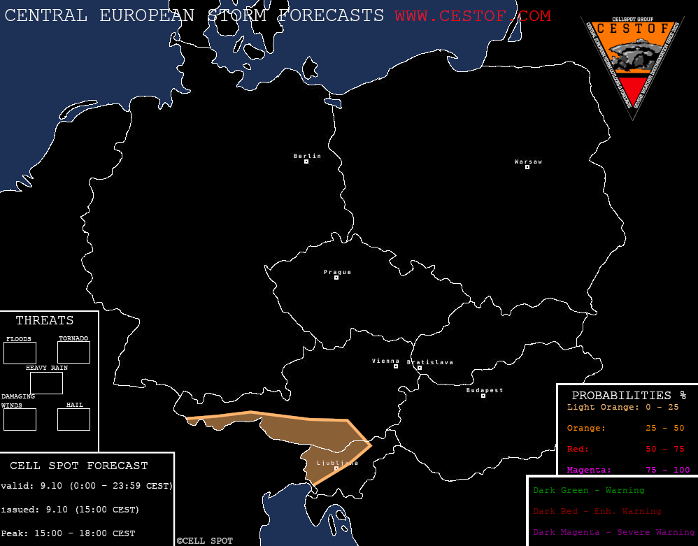 Central Europe – 9 Oct 2025