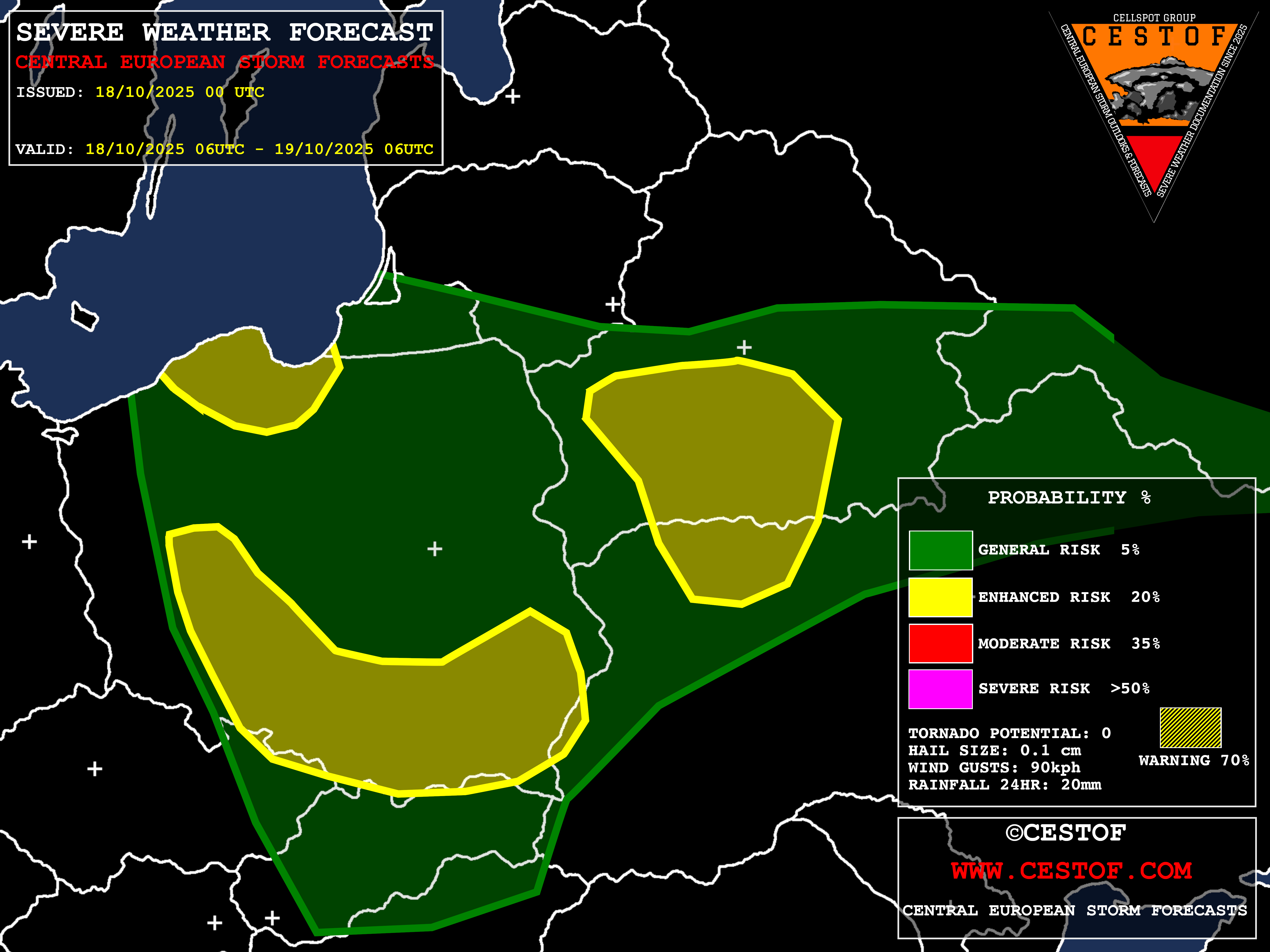 Central Europe – 18 Oct 2025