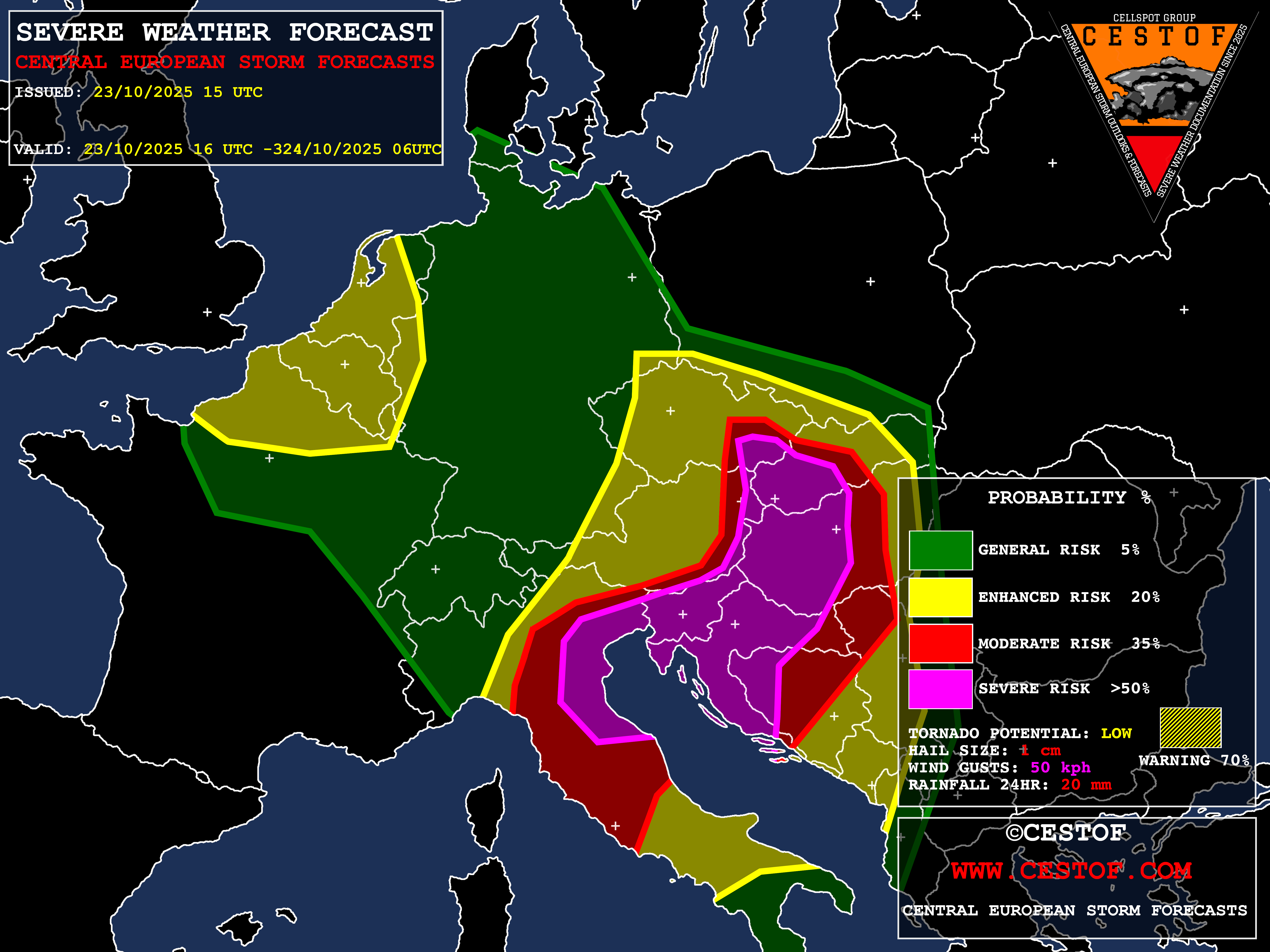 Central Europe – 23 Oct 2025