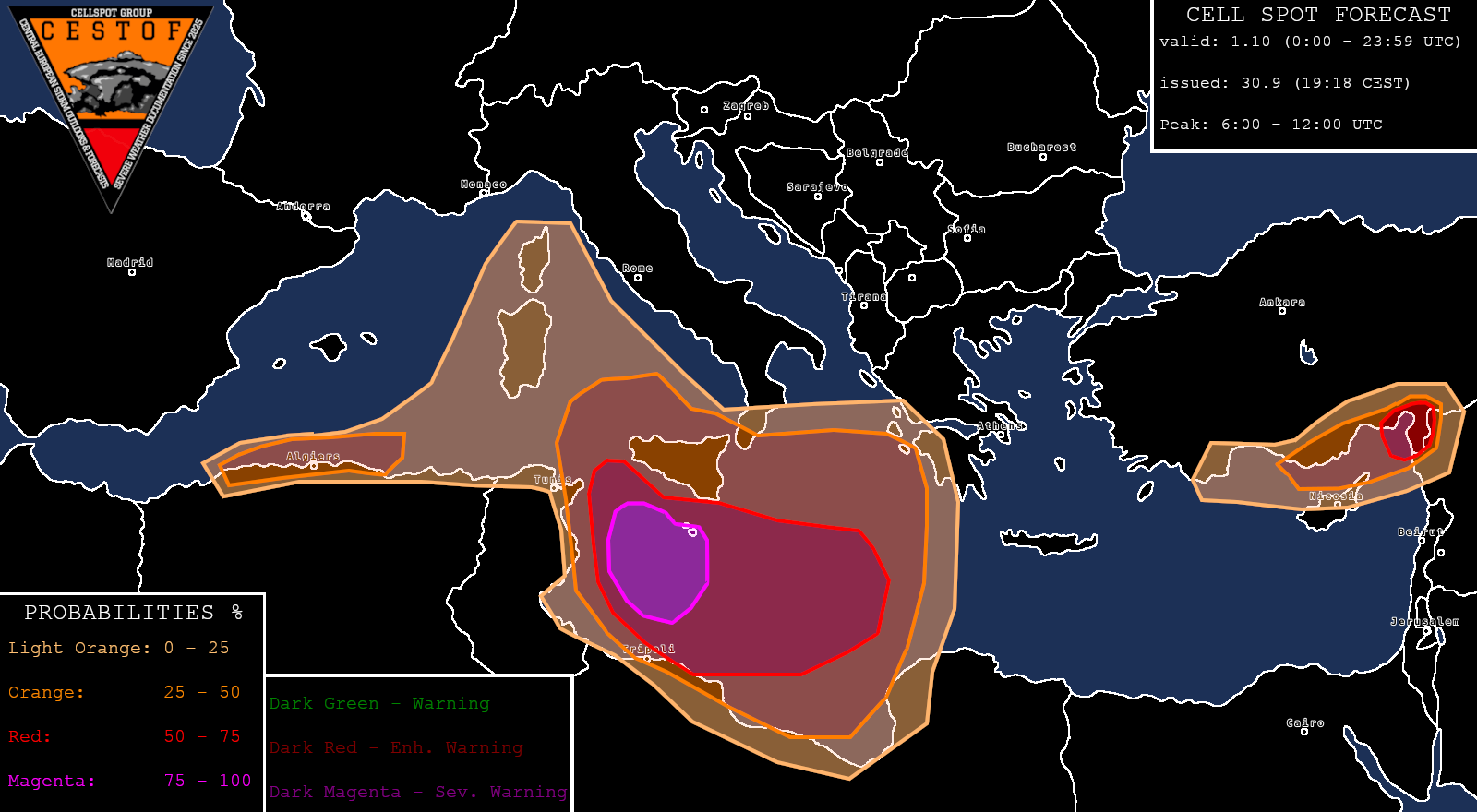 Mediterranean – 1 Oct 2025